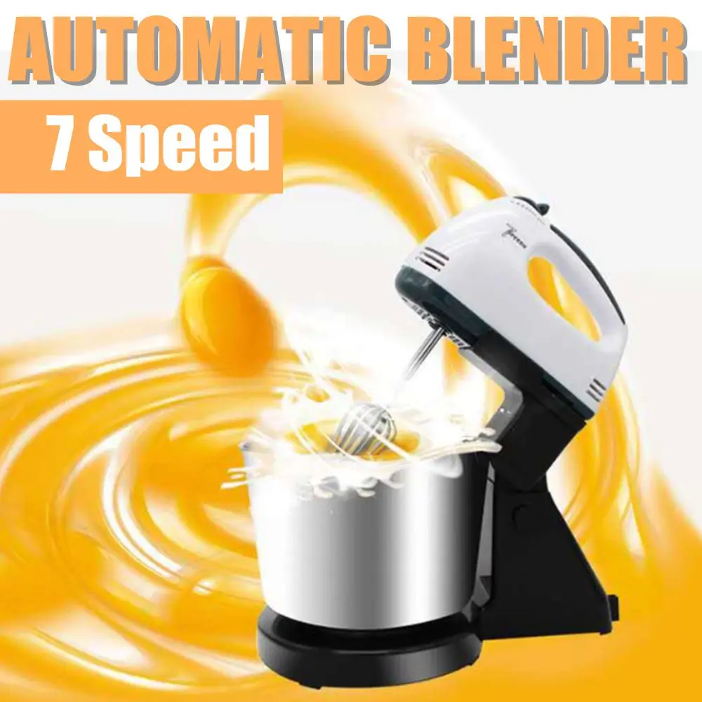 Multifunction Electric Food Mixer 7 Speed Table Stand Cake Dough Mixer  Handheld Egg Beater Blender Baking Whipping Cream Machine - Food Mixers -  AliExpress