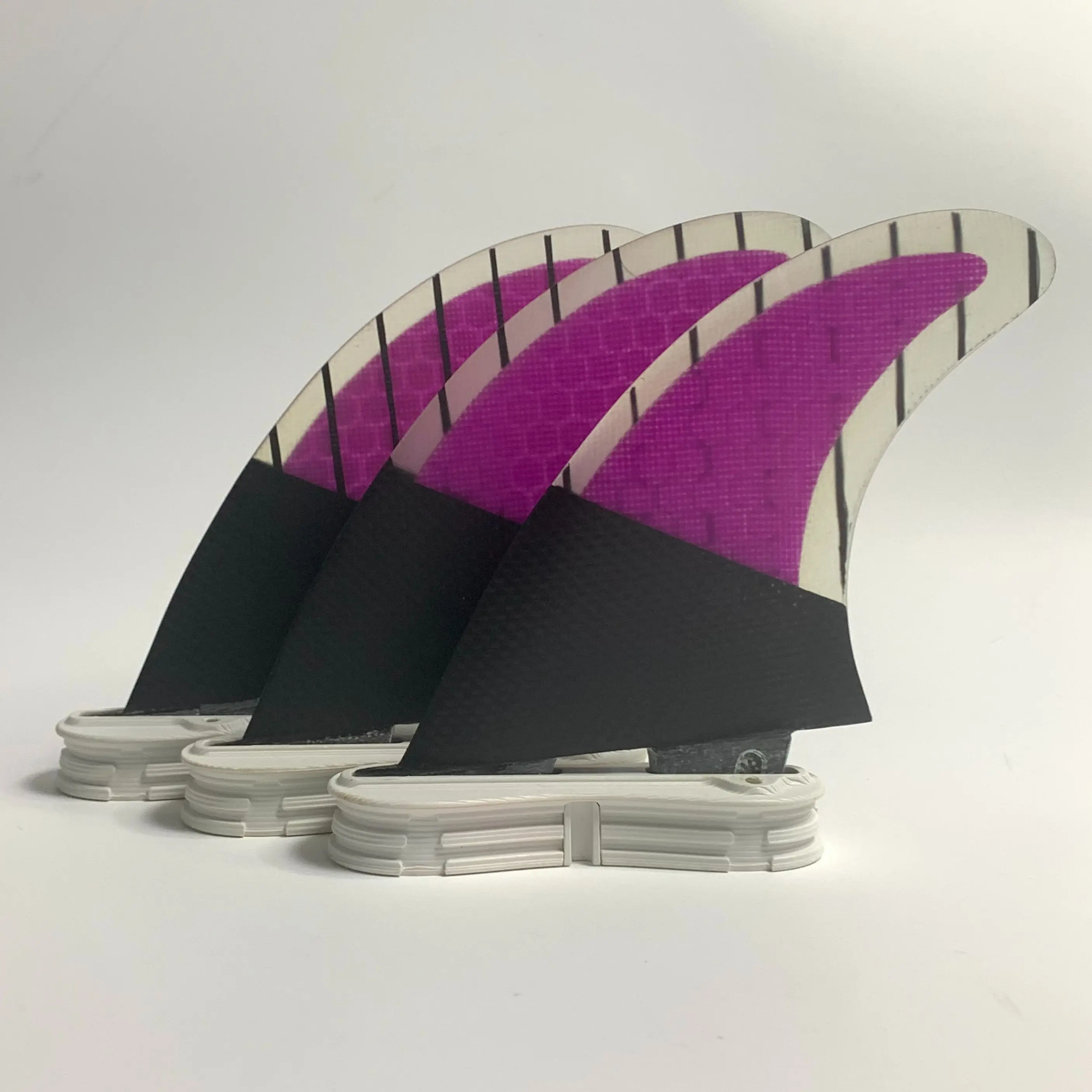 RISECE FCS 2 Blue Carbon Fiber Twin Tab II Base Surfboard Fins Carbon Line Double Tabs 2 Surfboard Fin G3 Twin Tabs ii Fins