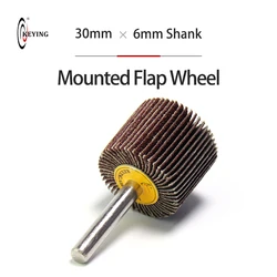 1PCS 30mm Sandpaper Grinding Flap Wheel Emery Cloth Sanding Disc Rotary Shutter Polishing Set 80-240 for Dremel Rotary Tool