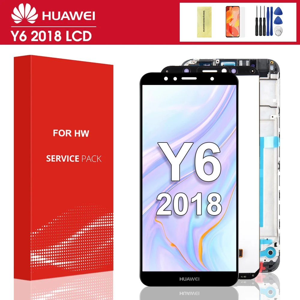 Pantalla Táctil Lcd For Huawei Y6 2018 Con Marco | Meses sin interés