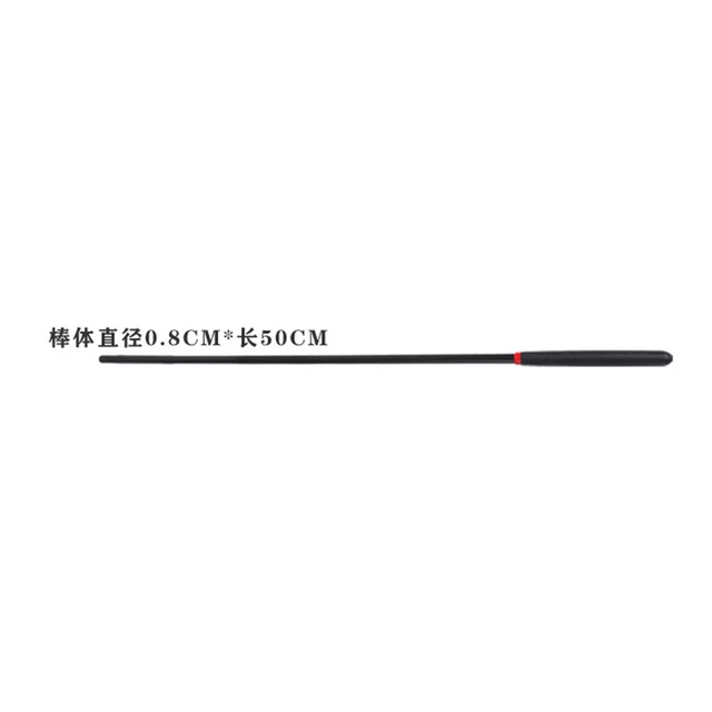 50CM Elasticity Resin Material Straight Whip Riding Crop Flogger Black Glossy Handle Cover Paddle Slapper for Horse Training 5
