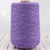  Блэк пряжа 500g 4000M 3mm Sequin cotton yarn DIY Knitted decoration Hand crochet KNITTING YARN 3