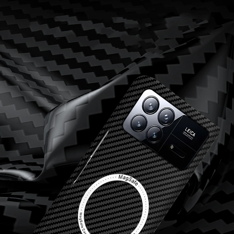 Magnetic Case For Xiaomi Mix Fold 3 Case Matte Hard PC Carbon Fiber Magsafe Wireless Charge Phone Cover For Mi Fold3 Bumper