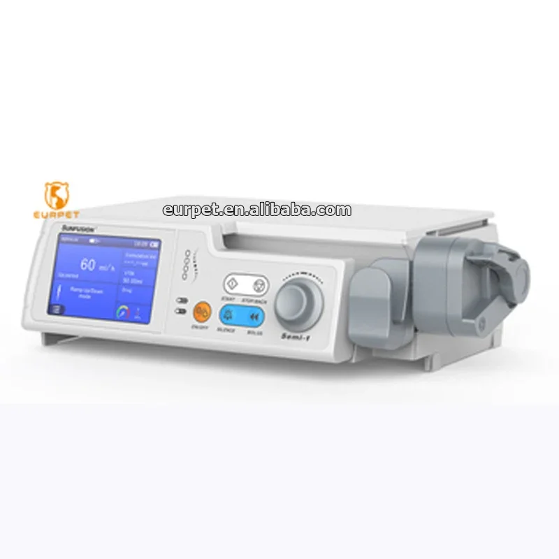 

EURPET High Quality Durable Hospital Pet Syringe Medical Injection Pump Large LCD Display Vet Syringe Pump