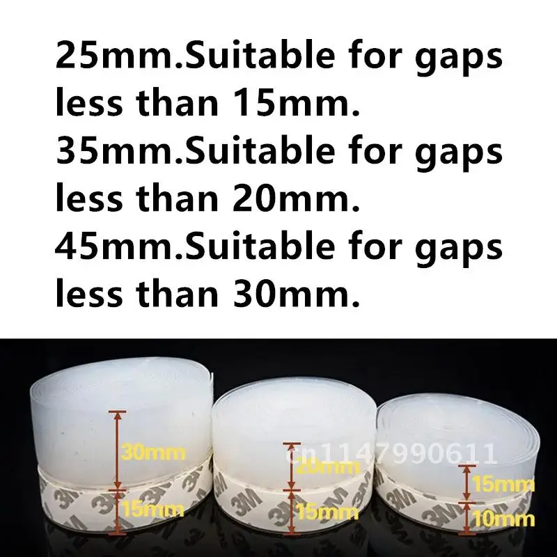 Weatherstrip Windproofshield Tape Door Window Insect Adhesive Sweep Dustproof Rubber Under Silicone Stripping Bottom Sealing