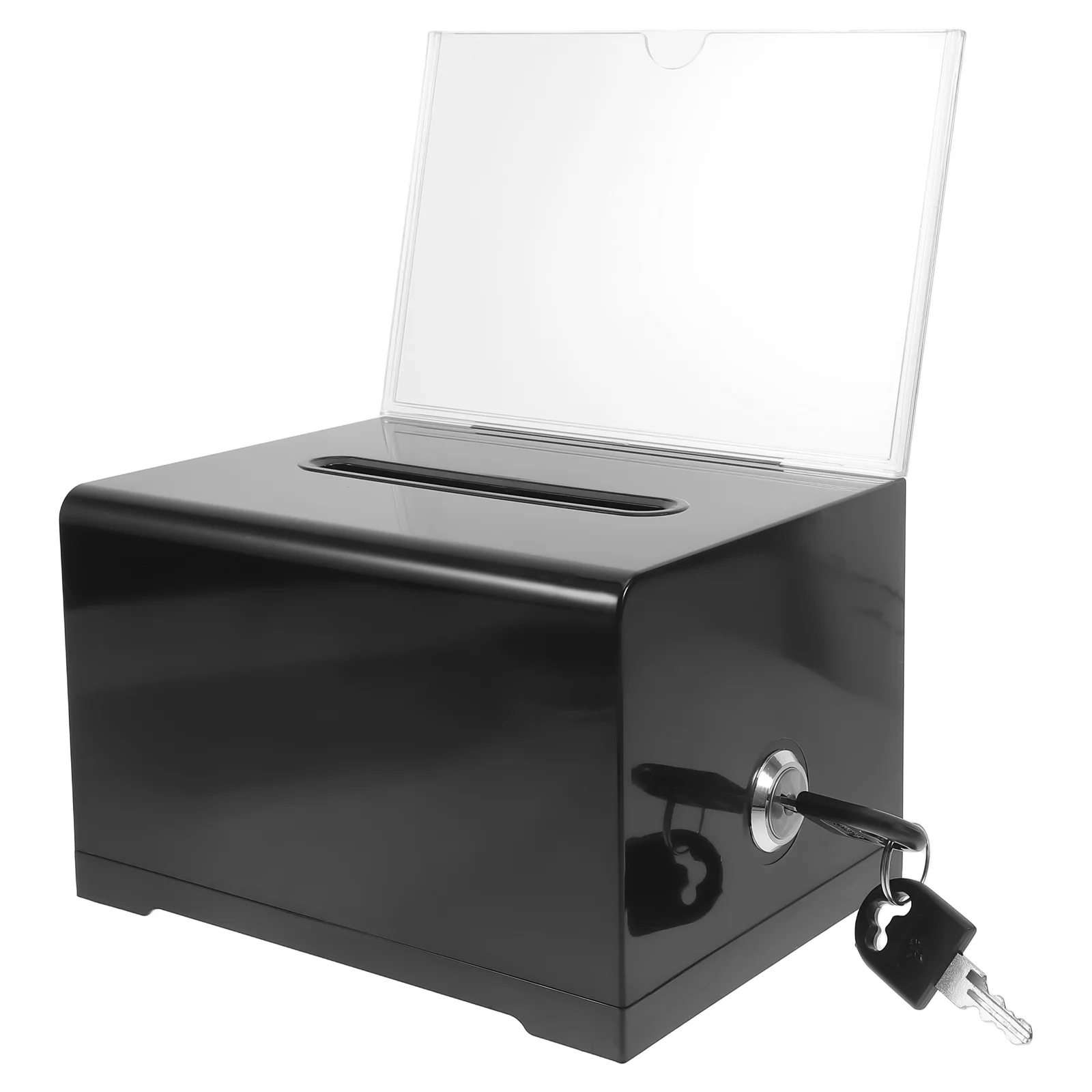 Acrylic Card Transparent Business Card Clear Suggestion Box Storage Large Capacity Office Suggestion Clear Ballot Donation Box
