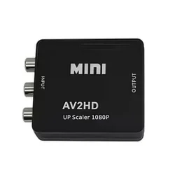 HD RCA to HDMI Converter - Easy Plug - and - Play Adapter for Crystal Clear Video and Audio (Black)