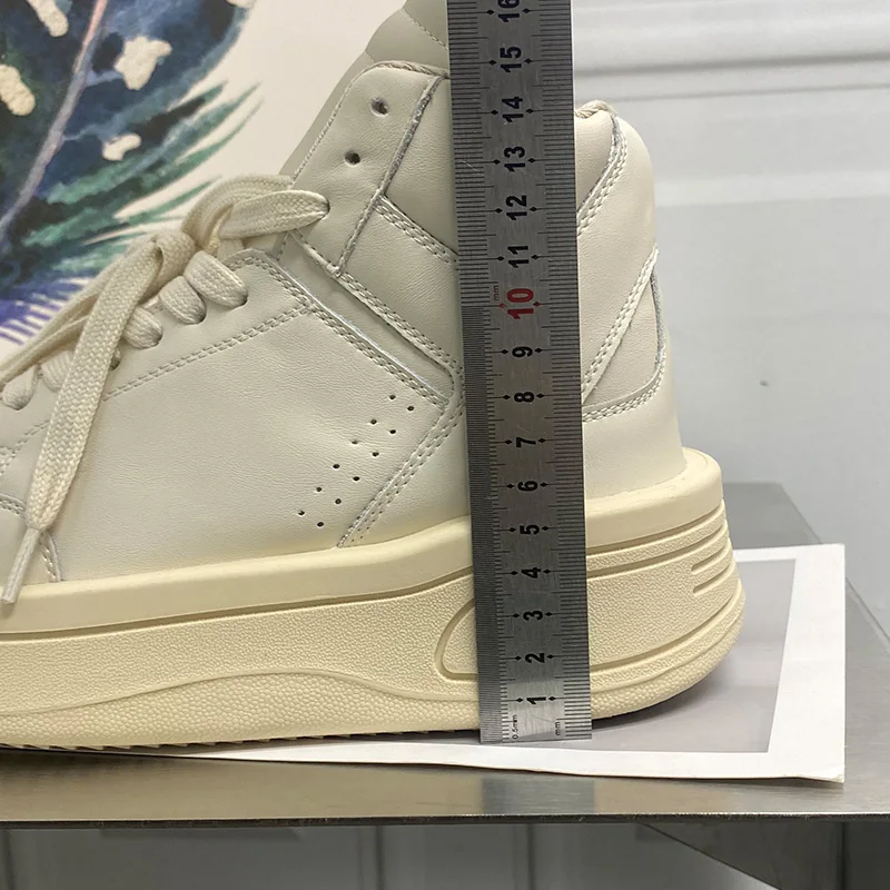 Genuine Leather Retro White Sneakers Platform Shoes Women Chunky sneakers comfortable chaussure Sport Thick Sole Walking shoe 5