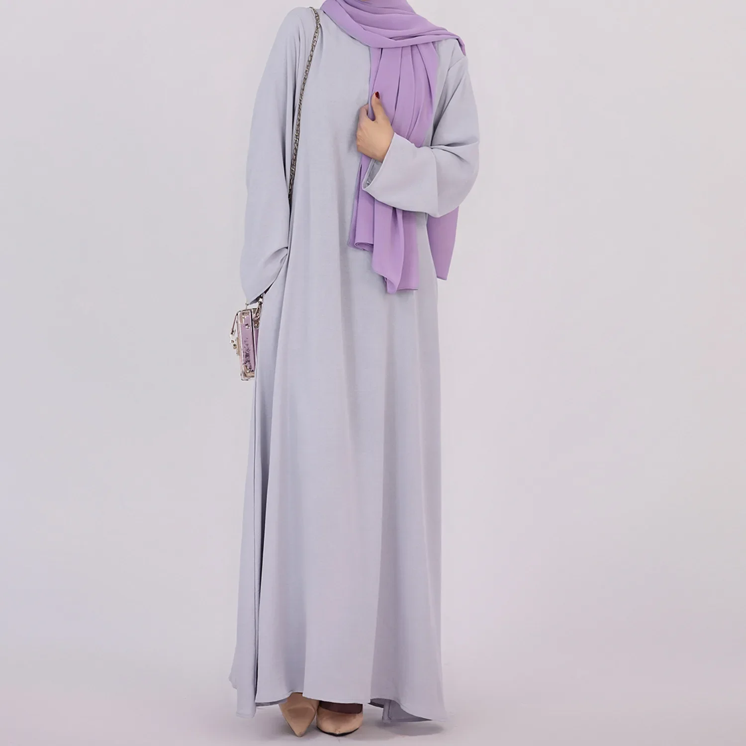 Plain Abaya Under Dress for Women Islamic Casual Dubai Turkish Muslim Hijab Robe Ramadan Eid Modest Long Inner Dresses Abayas