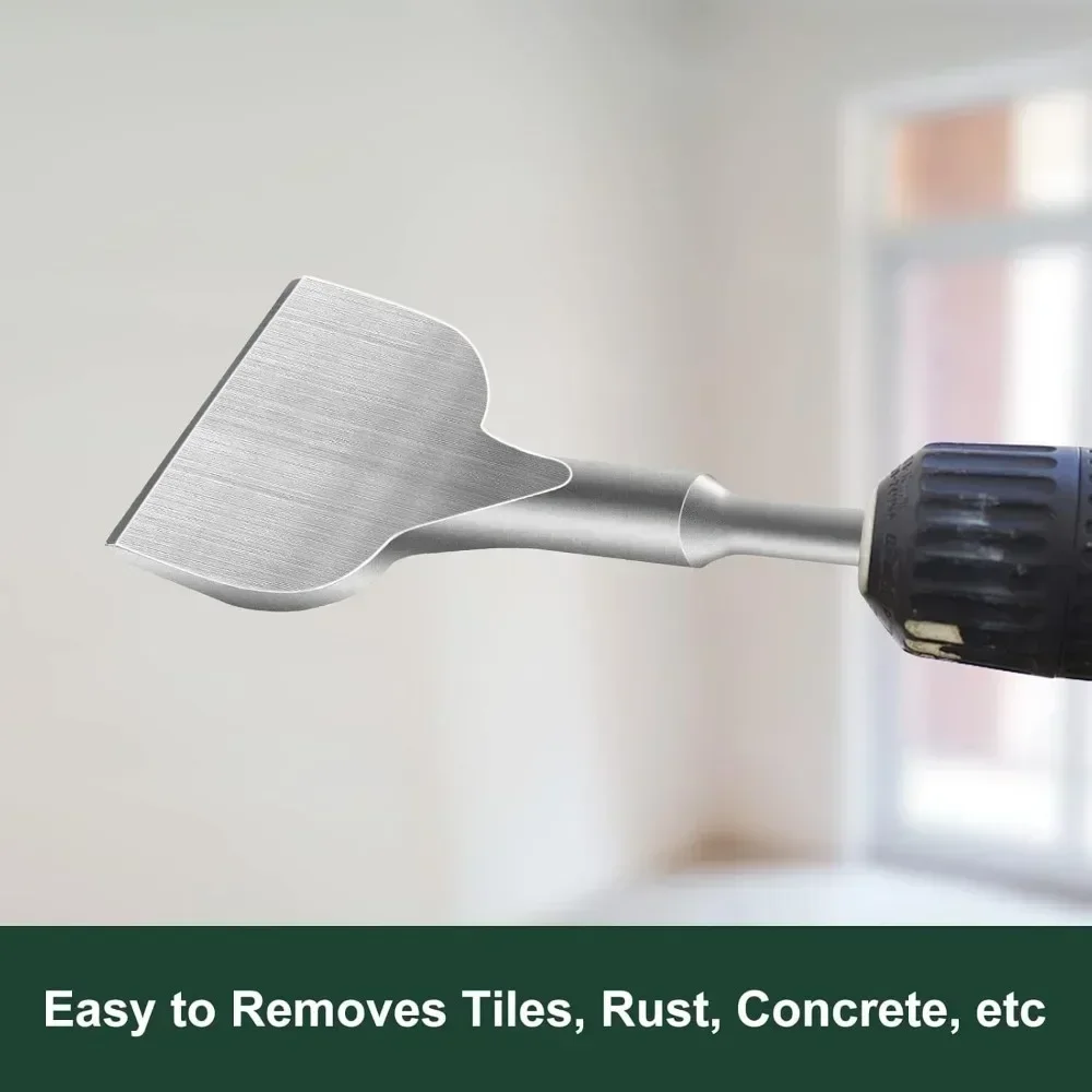 1PC SDS PLUS Round Shank tile Shovel Electric Hammer Chise Wall Impact Drill Elbow 17x165x75 mm 25° Bending 2