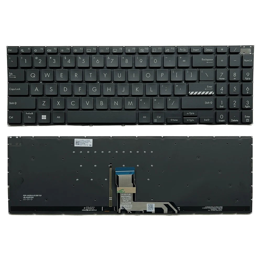 M6500 Tastiera Usa/Russa/Spagnola Per Asus Vivobook Pro M6500 M6500R M6500Q M6500Qe Qh M6500Xv M6500Rc Retroilluminato