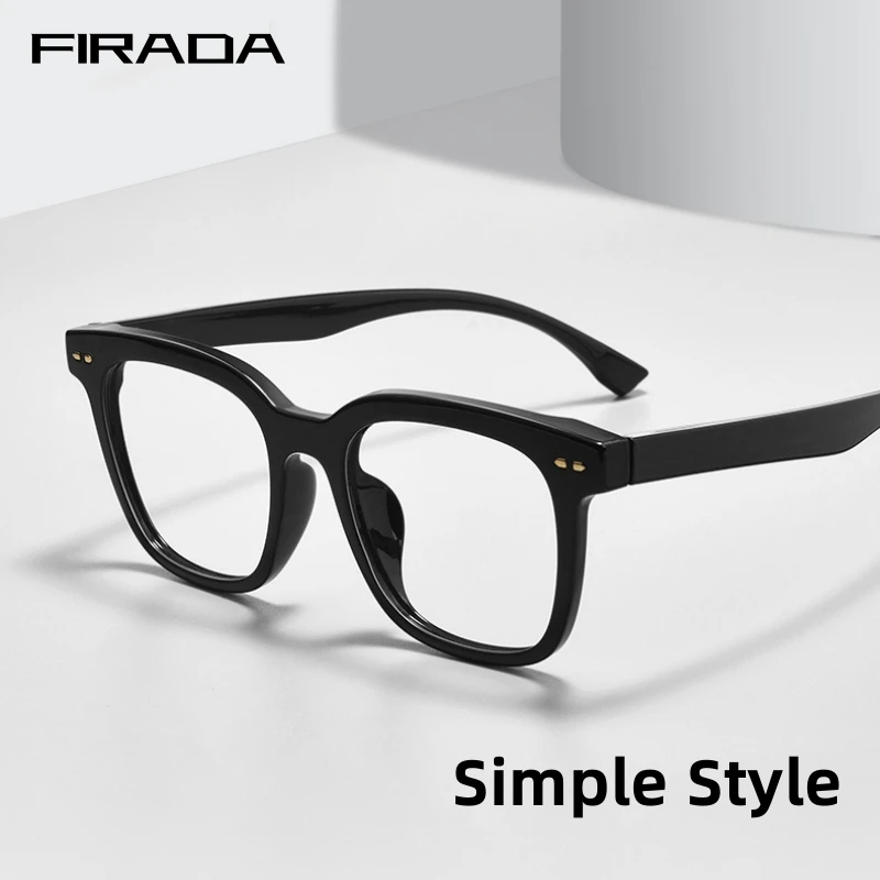 

FIRADA Fashion Comfortable Eyeglasses Women Vintage Unisex TR90 Eyewear Myopia Optical Prescription Glasses Frame For Men 80268D