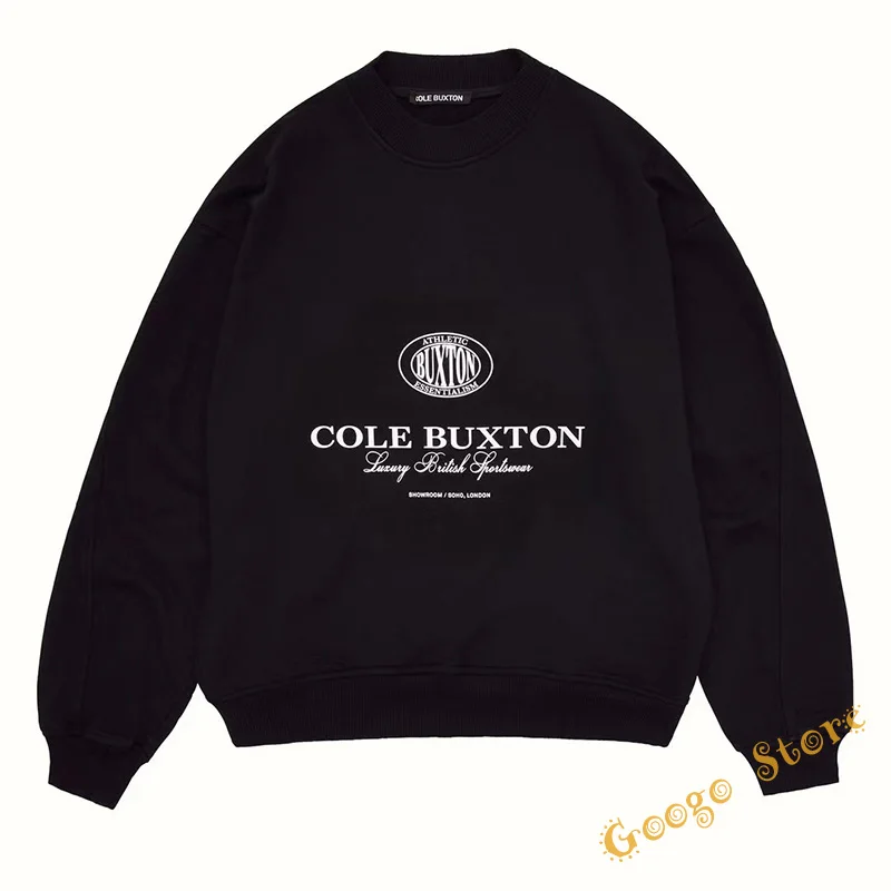 

White Black Letter Print Logo Cole Buxton Pullover Hoodies Men Women Best Quality High Street Sweatshirts