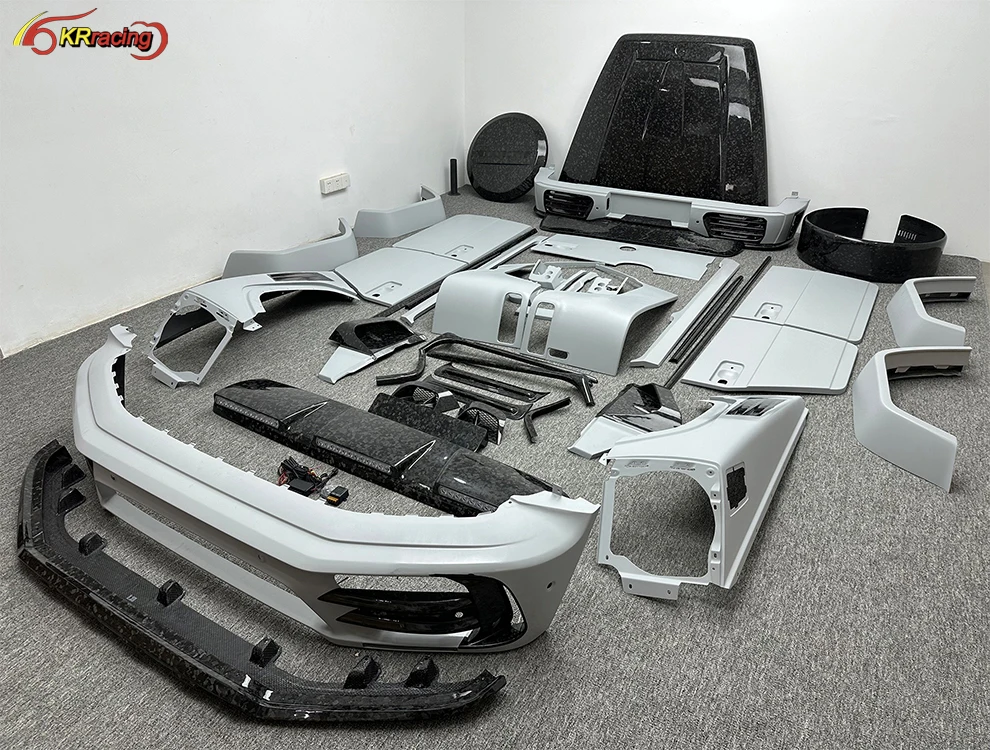 Mansori Style Partial Forged Carbon Fiber Car Body Kit With Bumber ,Hood For Mercedes Benz G-Class W464 G63 AMG 2019-2024