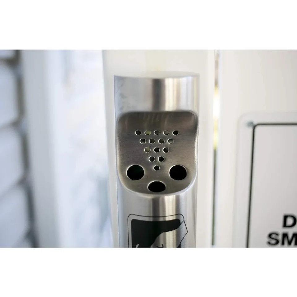 Wall Mounted Stainless Steel Cigarette Butt Receptacle