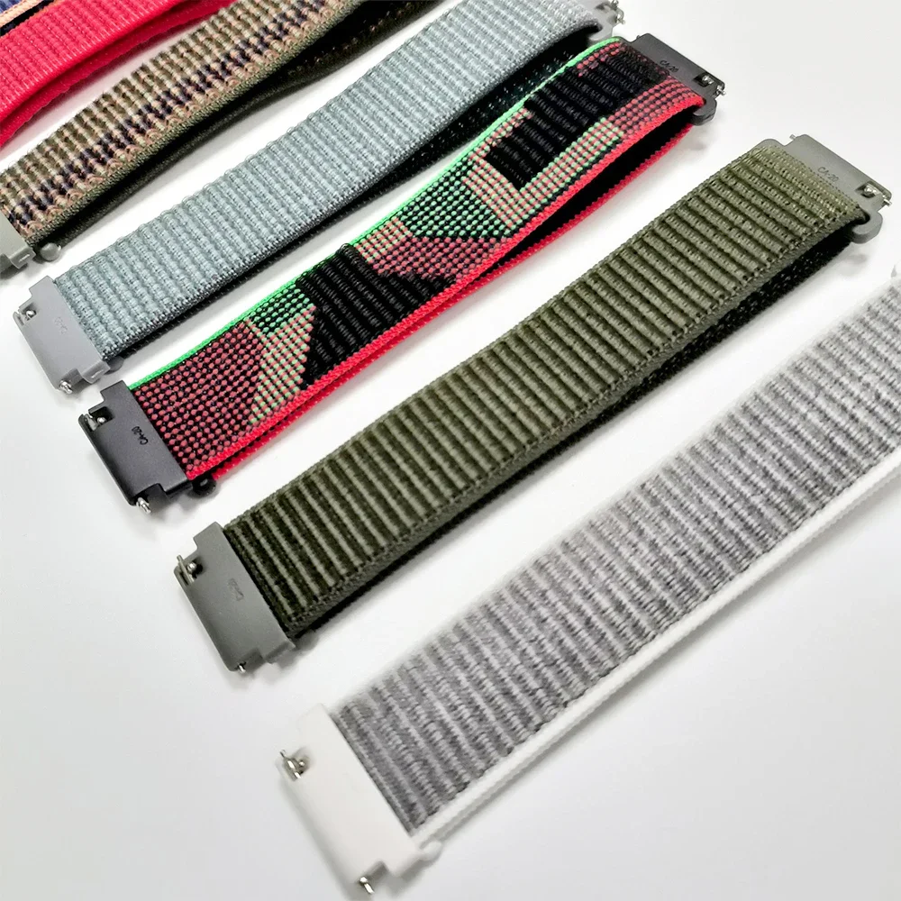 Breathable 22mm Nylon Loop Braided Strap - Versatile Watch Band Accessory