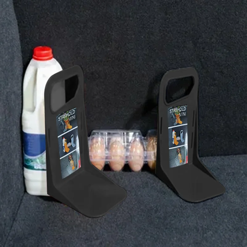 Convenient car trunk divider side divider to store obstacles for beverage fruit items against tipping