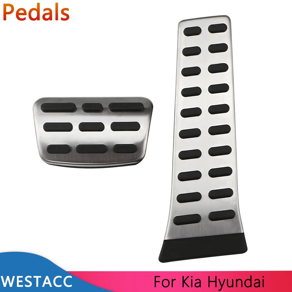 Car Accessories Car Pedals Pedal Cover Car Gas Brake Pedals Cover for Hyundai Sonata Santa Fe Tucson IX35 I40 Elantra for Kia Sorento Sportage Optima K3 K5 2010-2015