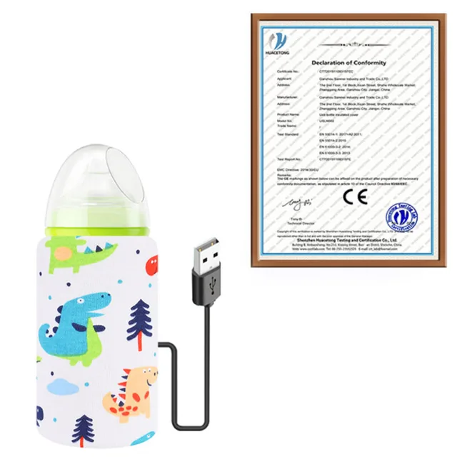 USB Milk Water Bottle Warmer Travel Stroller Insulated Baby Nursing Bottle Heater Newborn Infant Portable Bottle Feeding Warmers 5