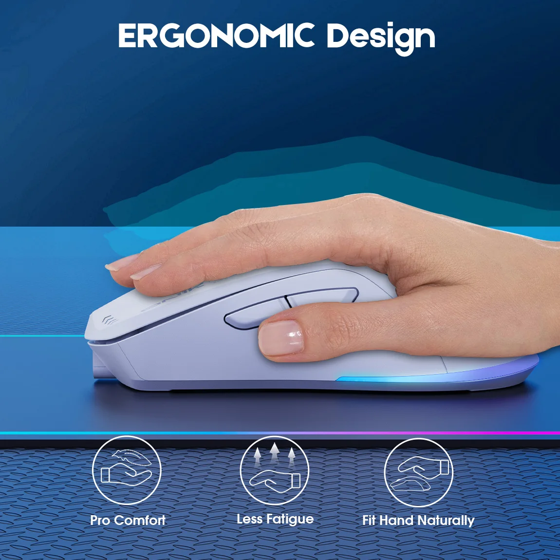 RGB light effect Wireless Gaming Mouse For PC and laptop wireless mouse,gaming mouse