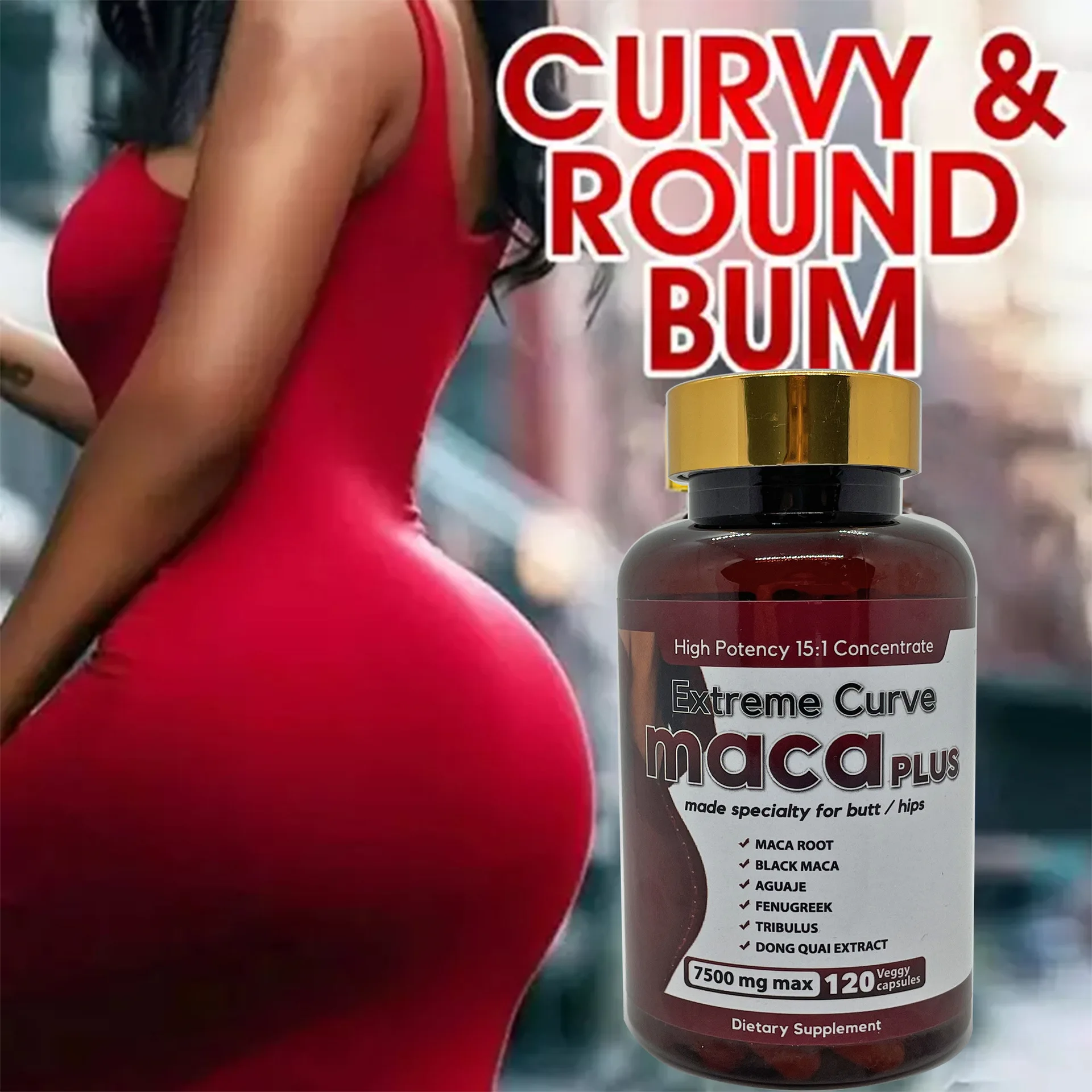 

120 pills Hip lifting capsule Ultimate Maca Buttock Butt Enhancement Pills Shaping buttocks compact health food