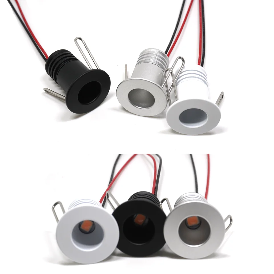 EtrnLED 미니 스팟 Led 조명 12V 24V 인테리어 초점 매립형 스포트라이트 캐비닛 쇼케이스 천장 조명 고휘도 1W 2W 3W