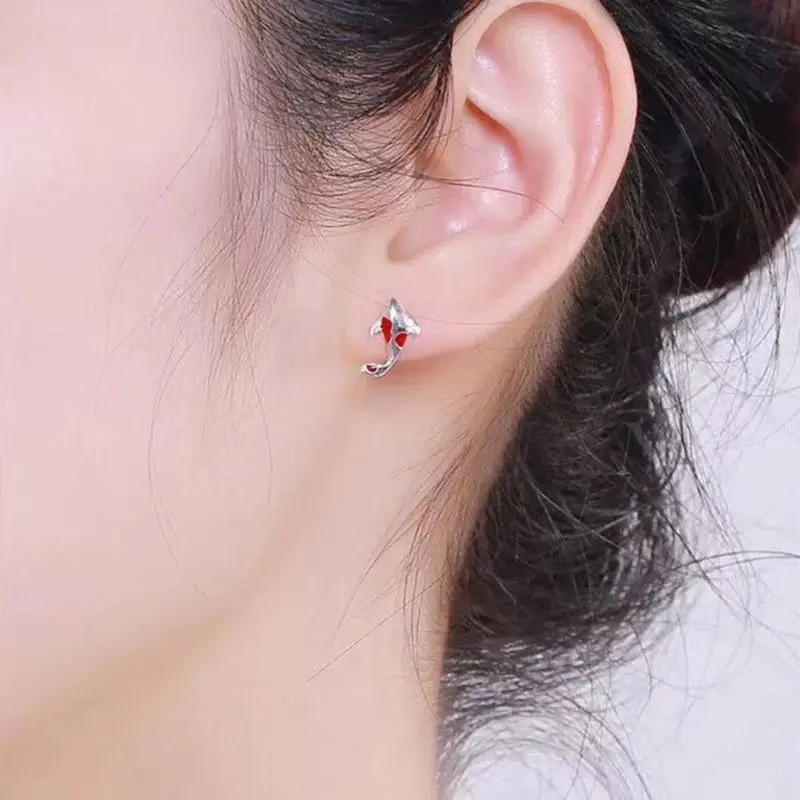 Valentine's Day Gifts for Woman Small Fish Earrings Female Design