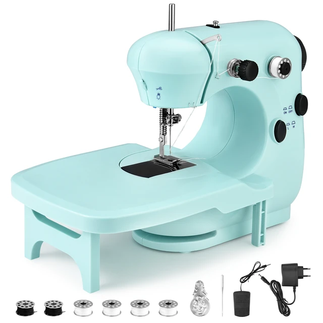 Buy Sewing Machine, Small Sewing Machine with Extension Table for  Beginners, Kids Sewing Machine Adjustable 2 Speed with Sewing Kits, Best  Gift for Kids Women Space Saver, DIY, Household and Travel Online