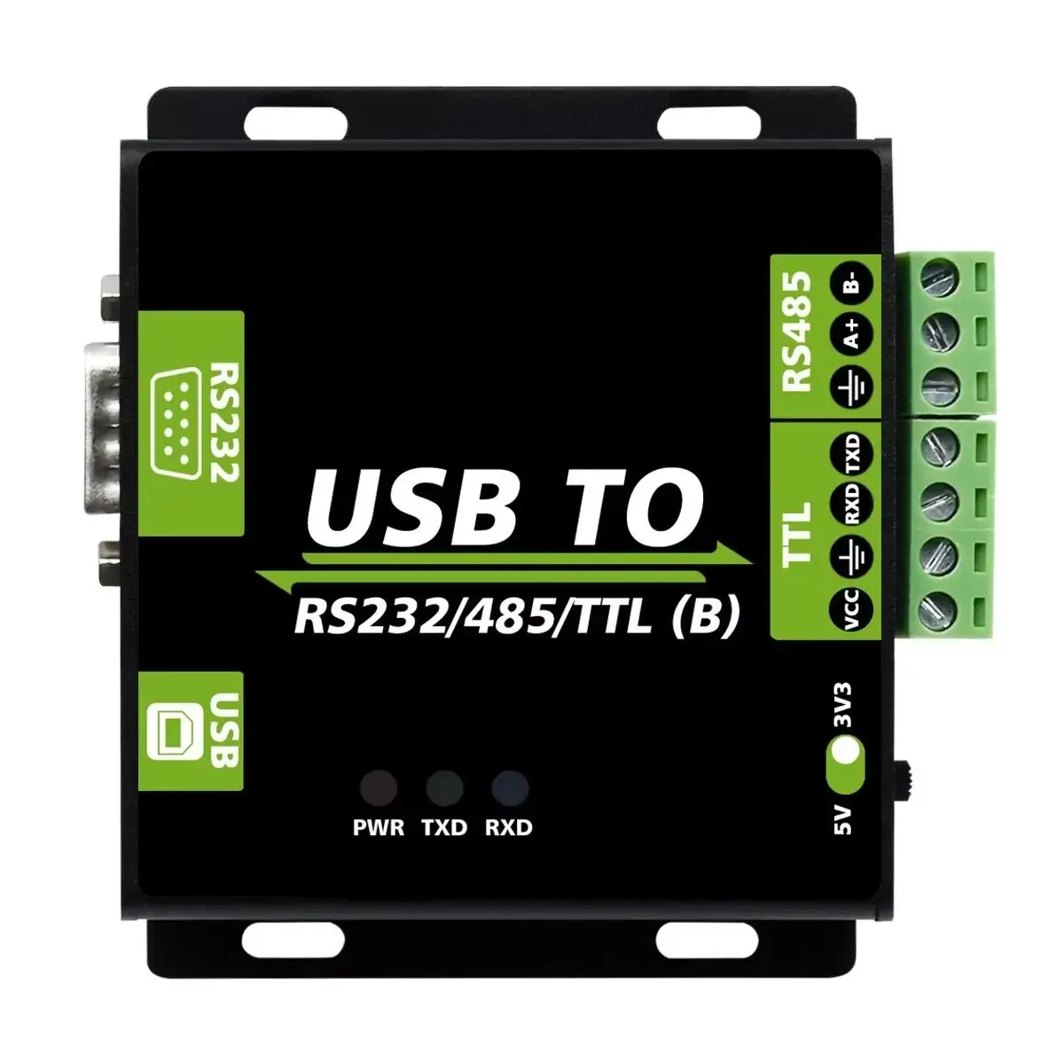 USB-zu-RS232/RS485/TTL-Schnittstellenkonverter, industrieller Isolationstyp CH343G-Chip