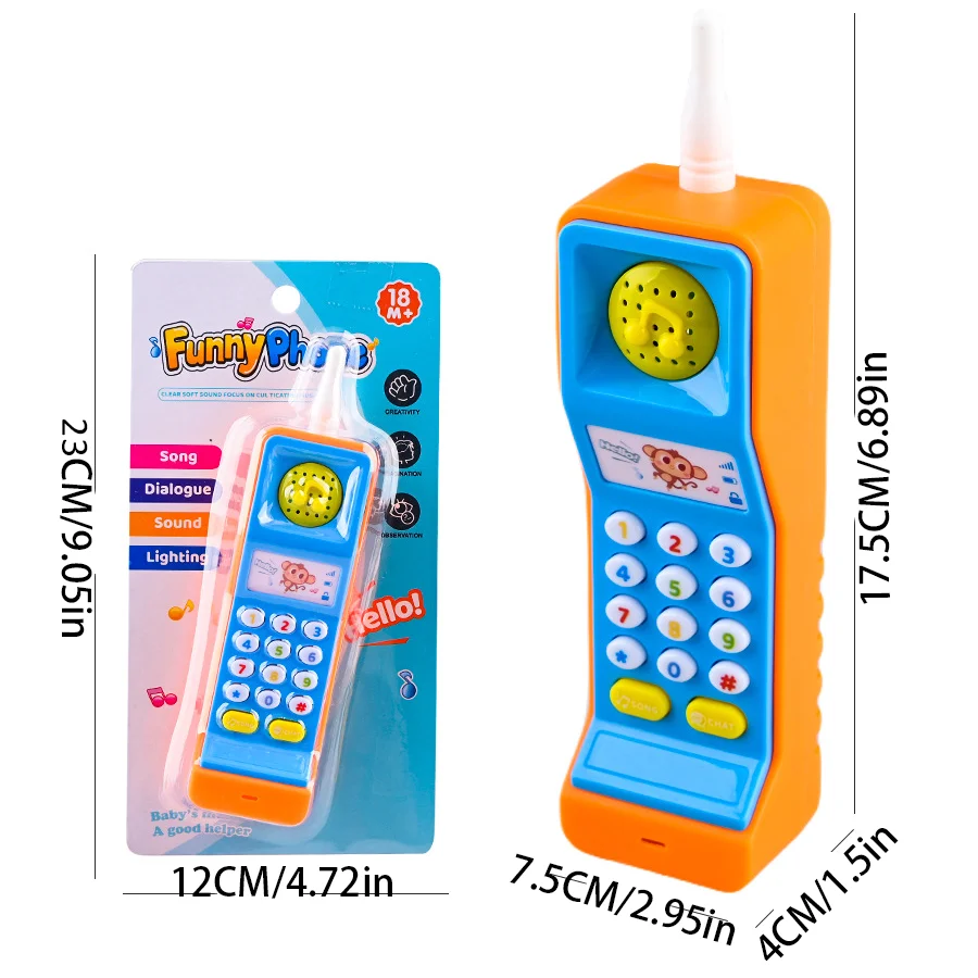 Children's music, mobile phone, mobile phone, toy, early education, puzzle, bilingual lighting, story machine 5