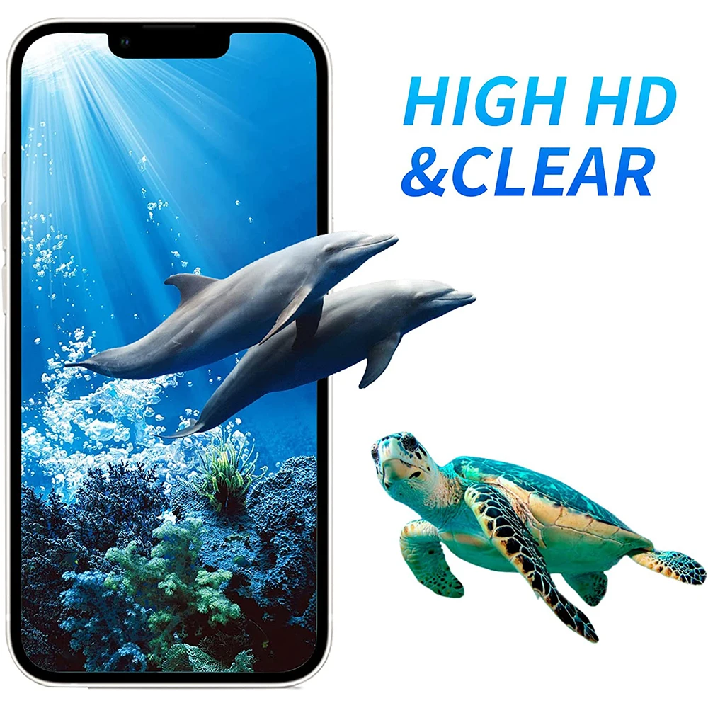 9D Full Cover Protective Glass For iPhone 14 13 12 11 Pro Max Screen Protector For iPhone 6 7 8 Plus X XS Max XR MINI Glass