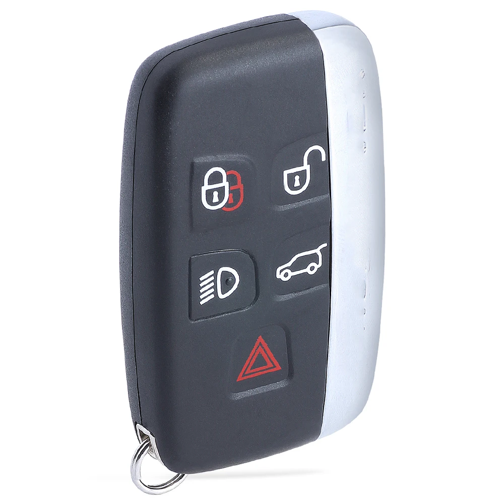 KEYECU For Land Rover Discovery 4 Freelander Range Rover Sport Evoque KOBJTF10A 315MHz 434MHz ID49 5 Buttons Smart Card Key