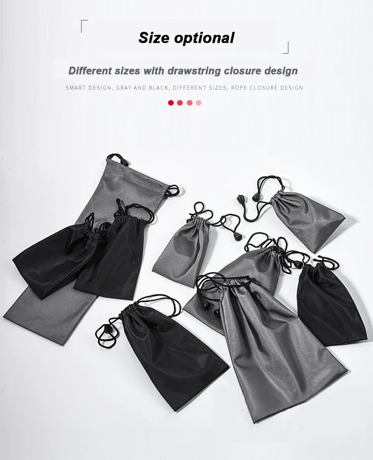 1PCSWaterproof Kordelzug Tasche reise Staub Taschen Münze Gläser Headset Daten Kabel Beutel Kordelzug Sporting Goods Pouch Organizer – Detail 1