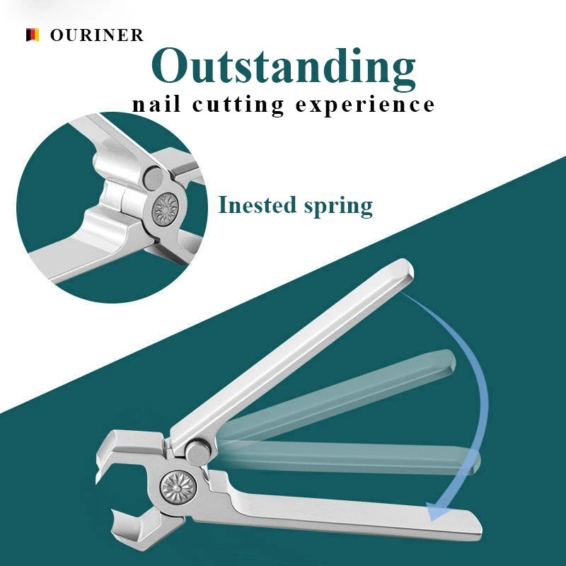 High quality Nail Clippers Stainless Steel Wide Jaw Opening Manicure  Fingernail Cutter Thick Hard Ingrown Toenail Scissors tools - AliExpress