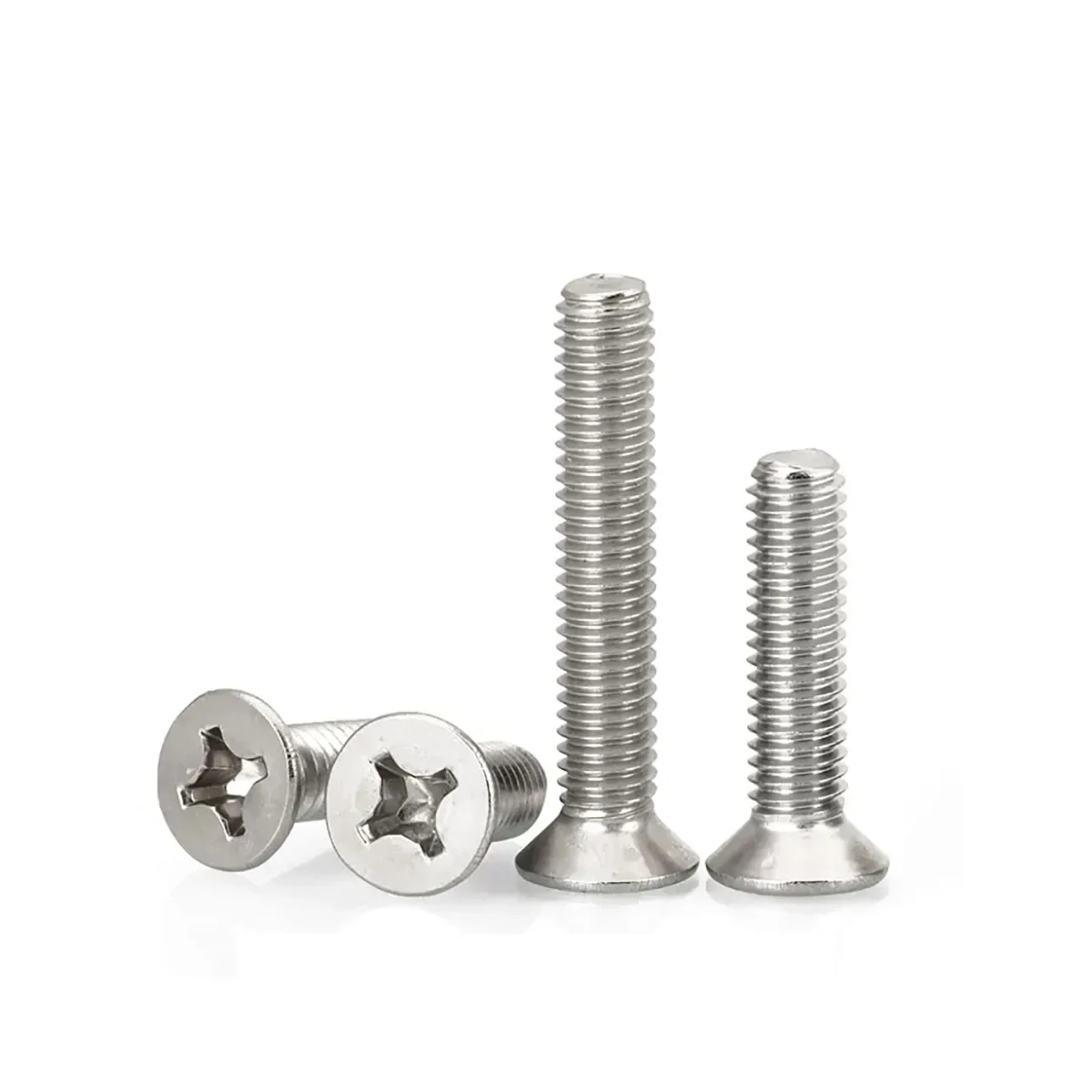 

304 Stainless Steel Cross Countersunk Head Screw Flat Head Machine Tooth Rust Proof Bolt M2M3M4M5M6