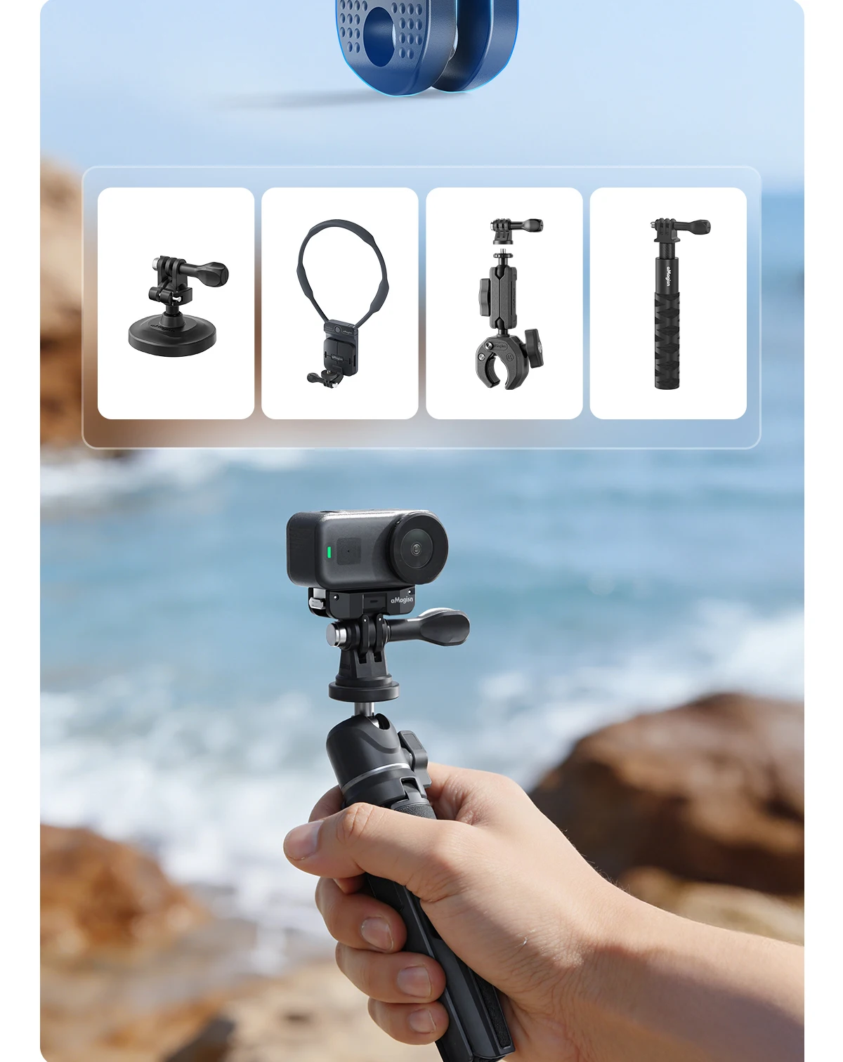 Magnetischer Schnellverschluss-Ladeadapter mit zwei Klauen für DJI OSMO Nano-Zubehör, Dual-Klauen-Schnittstelle – Detail 18