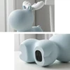 Animal Statue For Living Room Piggy Bank Sculptures Home Decor Modern Resin Decorative Decoration Table Desk Cute Blue Elk Bear 6