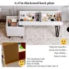Makeup and Dressing Table with Mirror and Lamp, Small Dressing Table with 5 Drawers, and Adjustable Modern Dressing Table 3