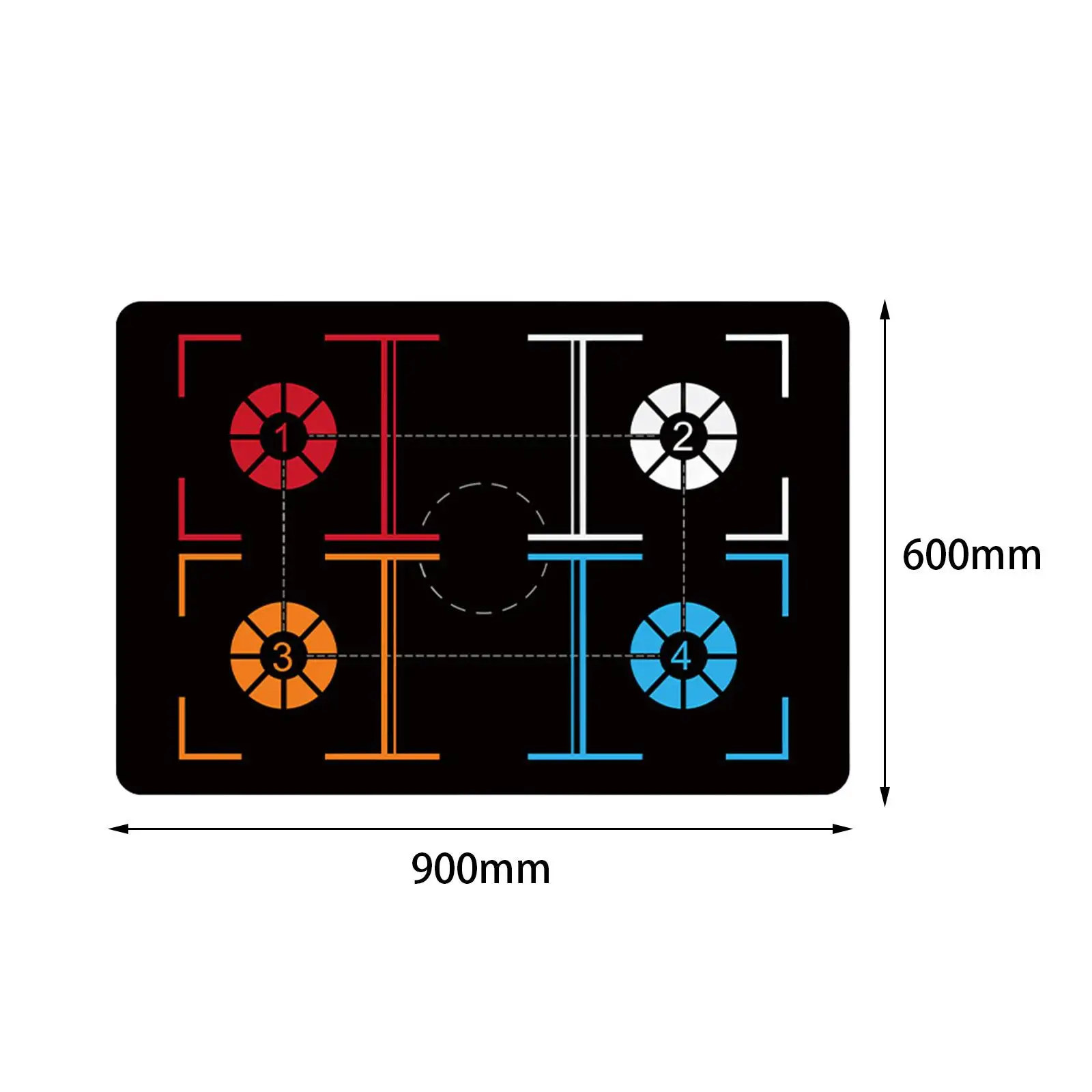 Basketball Training Mat Rubber Agility Footstep Training Mat for Kids Adults