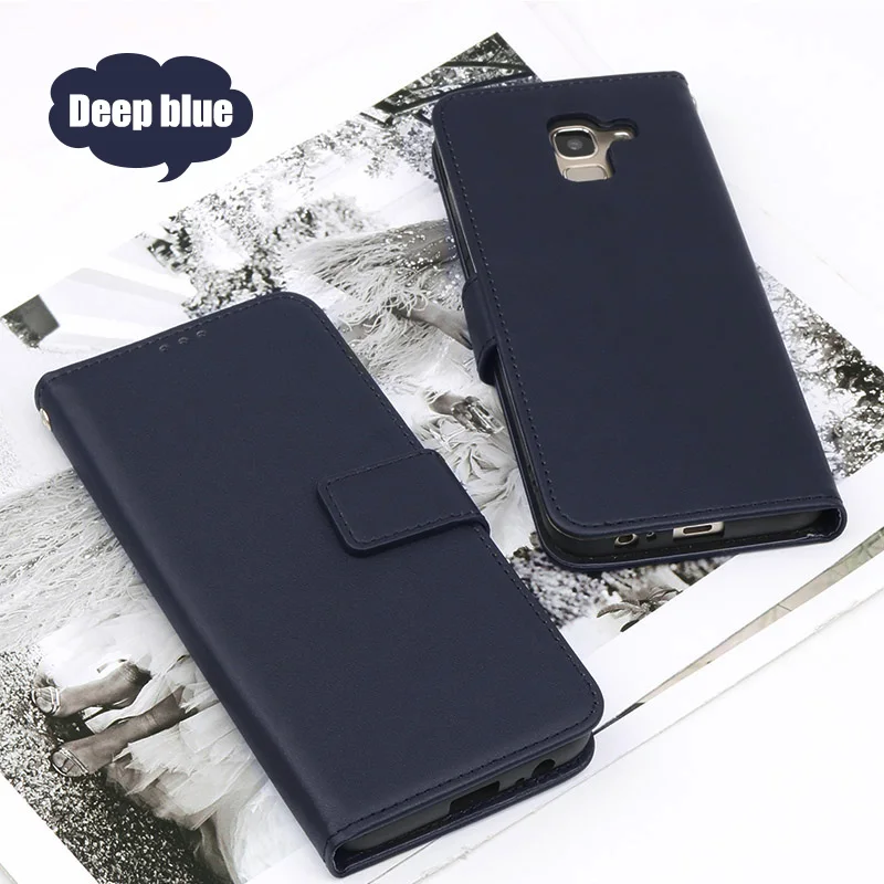 Elegant Leather Wallet Flip Phone Case with Lanyard and Card Slot