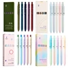 5PCS/Pack 0.5MM Morandi Gel Pen Sets Black Refill Writing Gel Ink Pen For Student Kawaii Soft Touch Stationery Pen School Supply