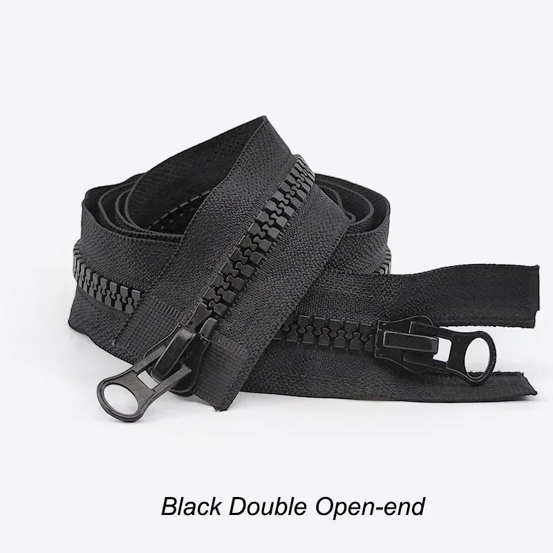 Adjustable Resin Zipper with Double Sliders