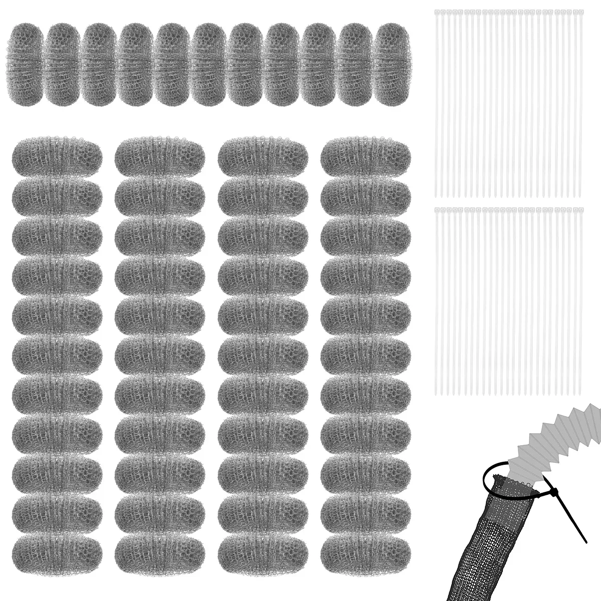 Washing Machine Lint Trap 30/50Pcs Stainless Stee Universal Washer Hose Lint Traps Multifunctional Sink Drain Hose Screen Filter