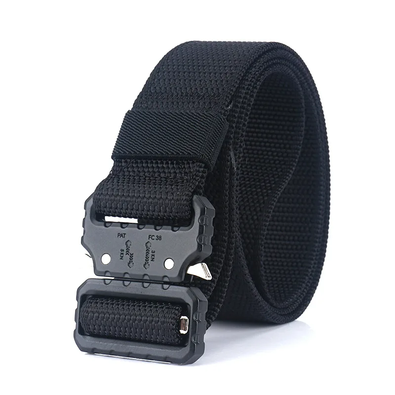 New Special Forces Tactical Pants Belt Aluminum Alloy Nylon Outdoor Canvas Belt Military Belt