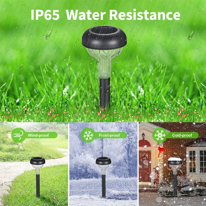 Solar Lights Led Garden Lights Lawn Lamps Pathway Light Waterproof Outdoor Landscape Lighting 1/2/4/6/8Pcs