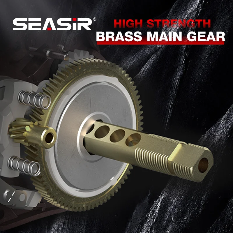 Seasir Mercury Baitcasting Reel 7.2:1 High Gear Ratio Drag 8kg 5+1BB N52 Drag Clicker Fishing Fresh Saltwater Fishing Coil