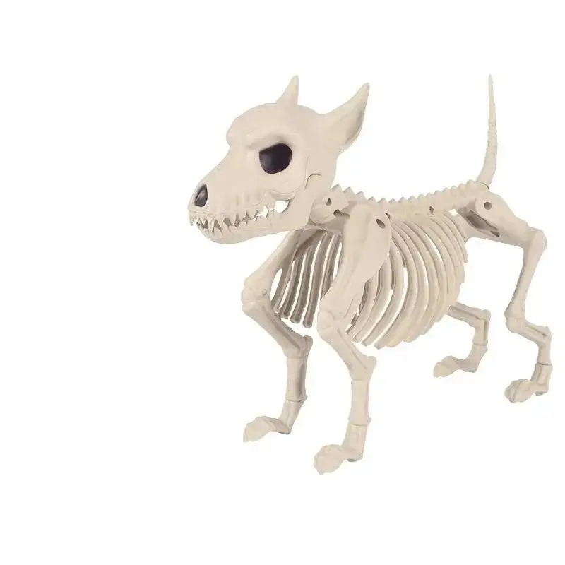 Creative Animal Skeleton Halloween Decoration Little Wolf Skeleton Indoor Outdoor Garden Terrifying Decor Home Halloween Decor