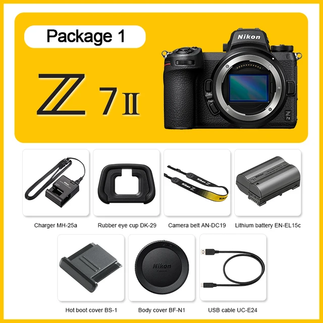 Nikon Z7 II FXFormat Mirrorless Camera Z7 2 Digital Camera Optional NIKKOR Z 2470mm f/4 S lens