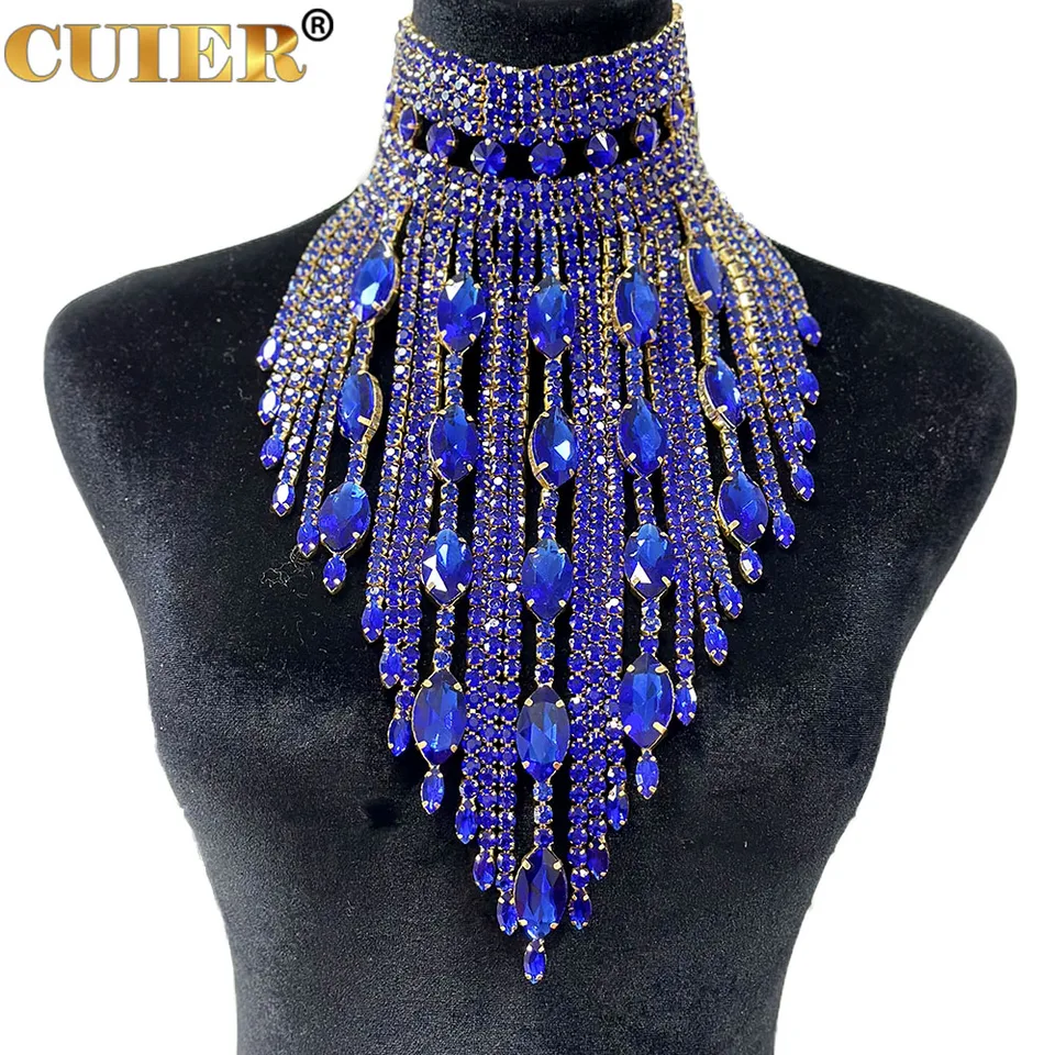 Collier Strass 5 Rangs - Choker Étincelant En Cristaux - Longueur 40 Cm + Chaîne D'Extension 5 Cm - Cadeau Pour Femme