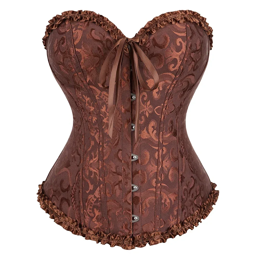 Corset Bustier Top Waist Corset Lace Corset Lace Lingerie Set Women Sexy Corsets Bustiers Floral Lace Tops Shapewear Vintage Corset Gothic Satin Lingerie Corselet Overbust XS-6XL